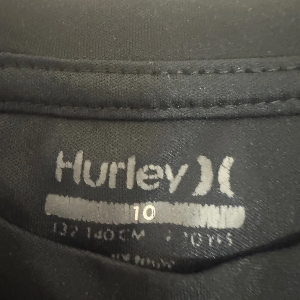 Hurley Black T-Shirt and Neon Yellow Shorts Set
